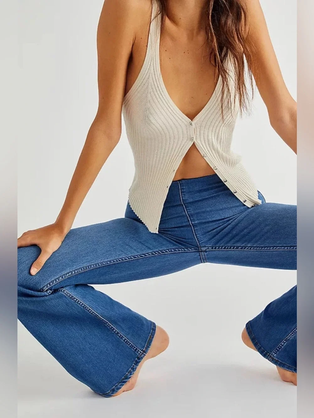 Free People We The Free Penny Pull-On Flare Jeans
